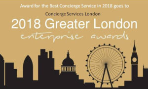 Best Concierge Service Award 2018 goes to Concierge Services London